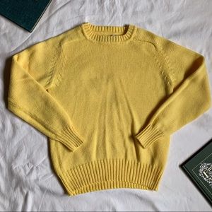 Vtg Women’s Sweater Pastel 80s 90s relaxed pullover crewneck banded solid color